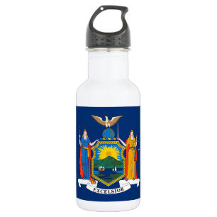 Botella De Agua Bandera del Estado de Nueva York