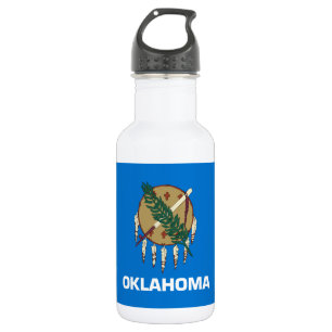 Botella De Agua Bandera del estado de Oklahoma