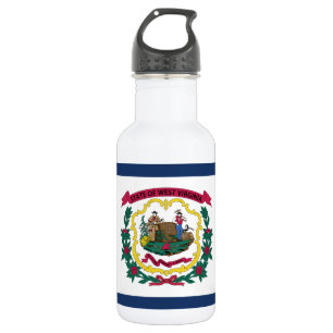 Botella De Agua Bandera del estado de Virginia Occidental
