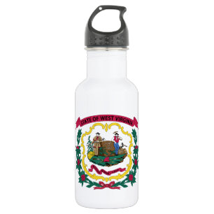 Botella De Agua Bandera del estado de Virginia Occidental
