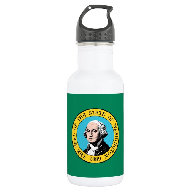 Botella De Agua Bandera del Estado de Washington (Anverso)