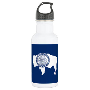 Botella De Agua Bandera del estado de Wyoming
