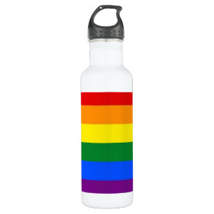 Botella De Agua Bandera del orgullo del arco iris