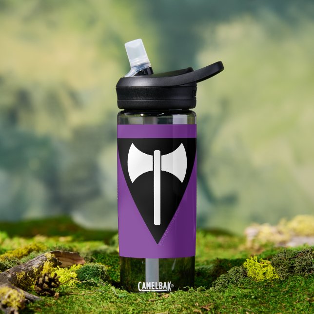 Botella De Agua Bandera del Orgullo Labrys de SlipperyJoe (Exterior)