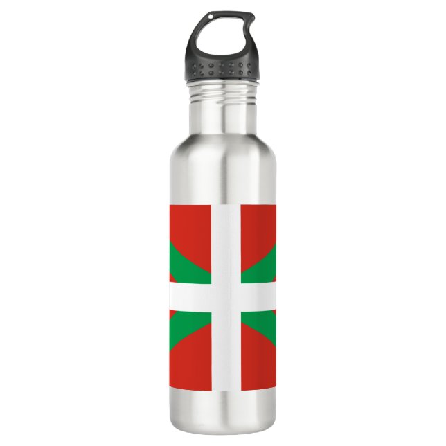 Botella De Agua Bandera del País Vasco (Anverso)