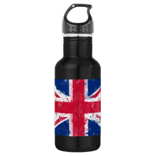 Botella De Agua Bandera del Reino Unido o la bandera de la Unión
