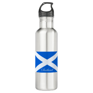 Botella De Agua Bandera Escocia de la St-Andrews-Cruz (Saltire)
