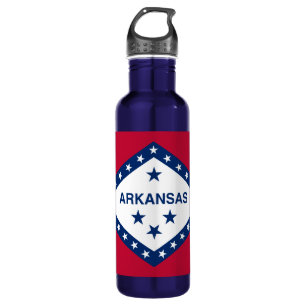 Botella De Agua Bandera estatal de Arkansas