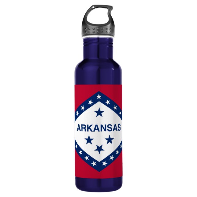 Botella De Agua Bandera estatal de Arkansas (Anverso)