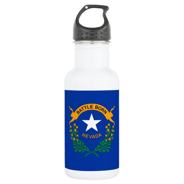 Botella De Agua Bandera Estatal de Nevada (Anverso)
