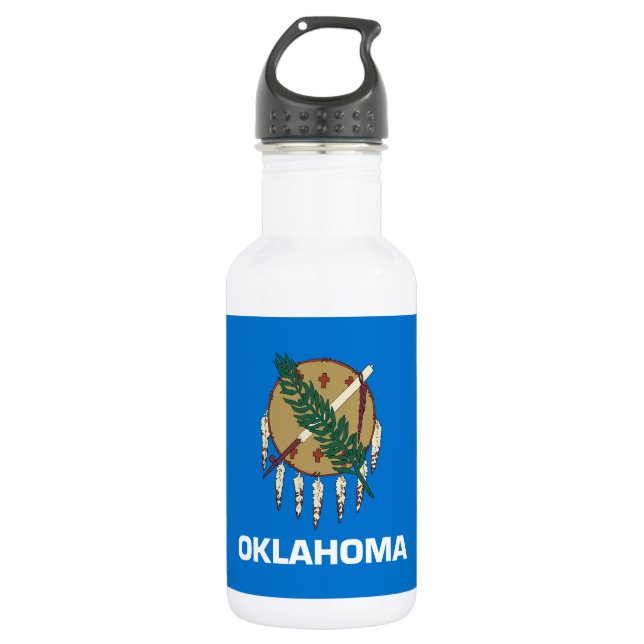 Botella De Agua Bandera estatal de Oklahoma (Anverso)