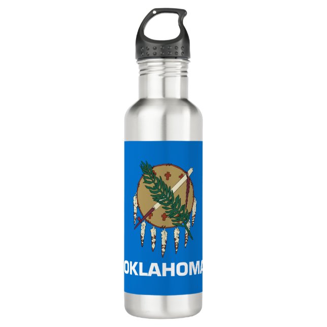 Botella De Agua Bandera estatal de Oklahoma (Anverso)