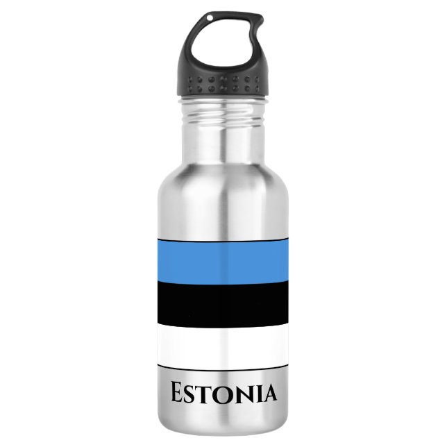 Botella De Agua Bandera estonia (Anverso)