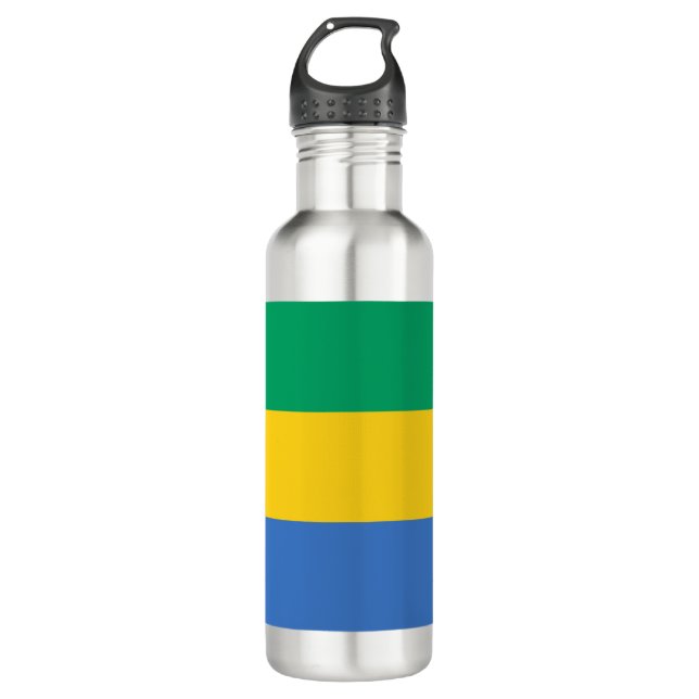 Botella De Agua Bandera gabonesa (Gabón) (Anverso)