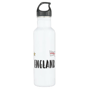 Botella De Agua Bandera inglesa del hincha de fútbol de Inglaterra