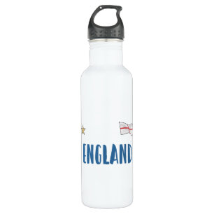 Botella De Agua Bandera inglesa del hincha de fútbol de Inglaterra