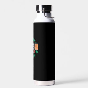 Botella De Agua Bandera italiana irlandesa mitad irlandesa mitad i