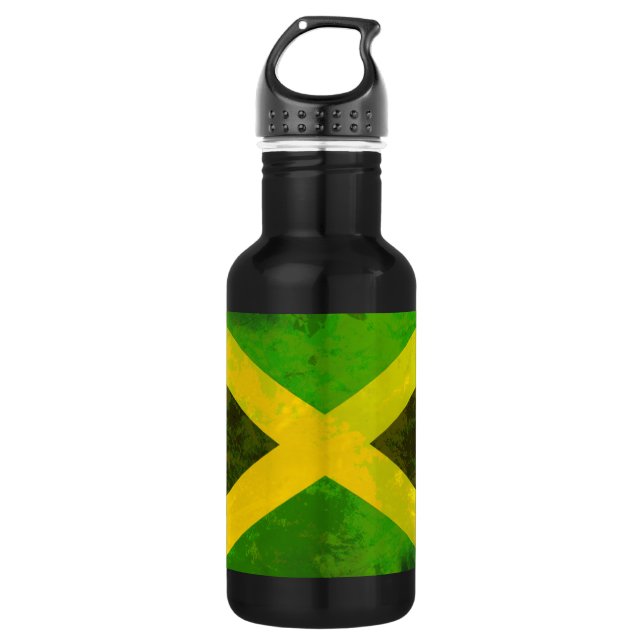 Botella De Agua bandera jamaica - raíces de reggae (Anverso)