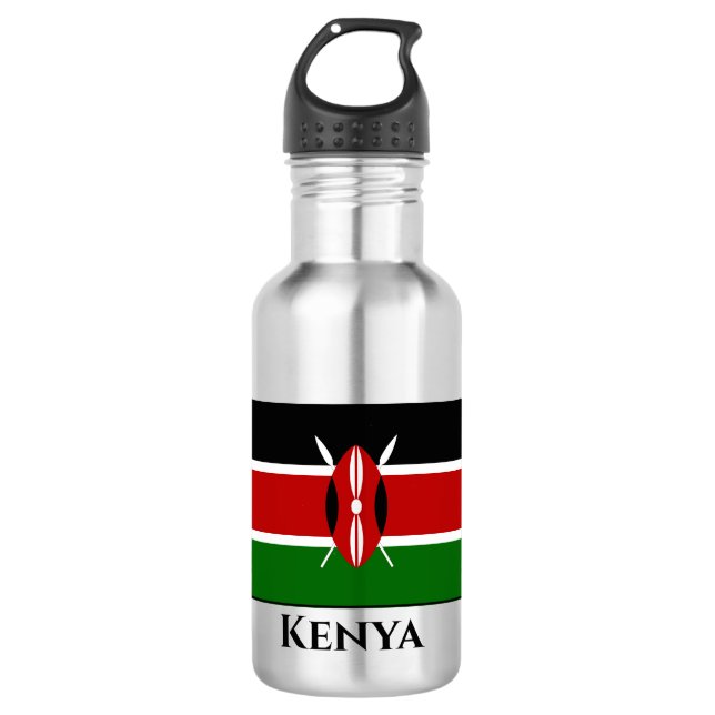 Botella De Agua Bandera keniana (Anverso)