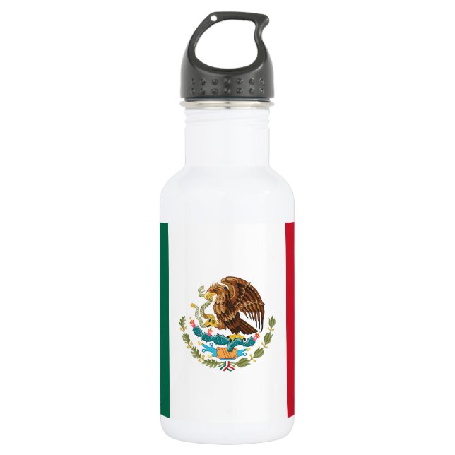 Botella De Agua Bandera Mexicana (Anverso)