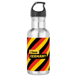 Botella De Agua Bandera Patriótica Alemana