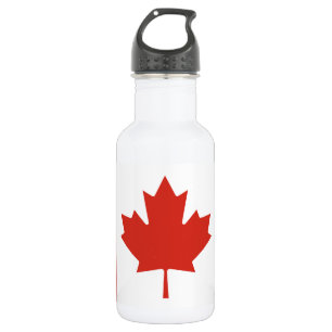 Botella De Agua Bandera Patriótica Canadiense