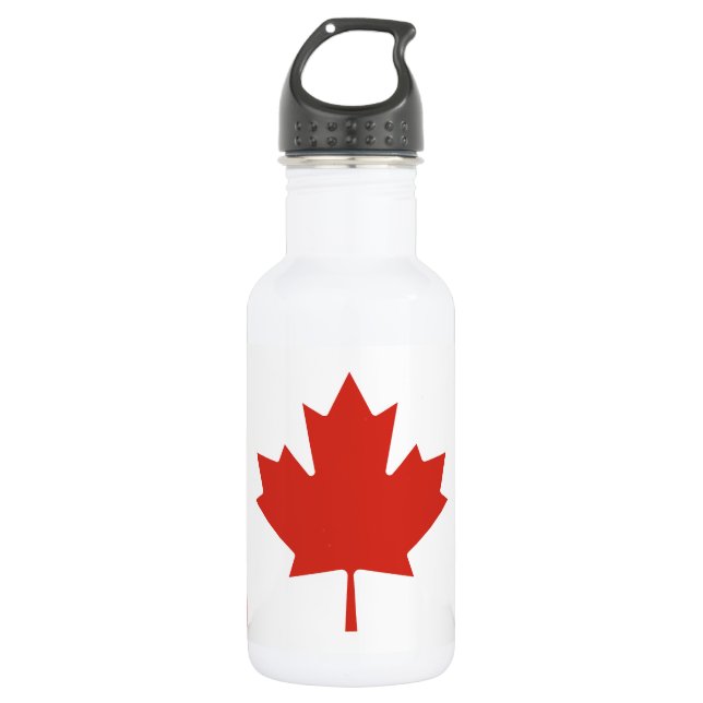 Botella De Agua Bandera Patriótica Canadiense (Anverso)
