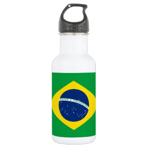 Botella De Agua Bandera Patriótica de Brasil