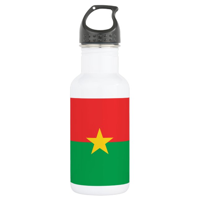 Botella De Agua Bandera patriótica de Burkina Faso (Anverso)