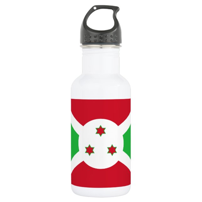 Botella De Agua Bandera Patriótica de Burundi (Anverso)