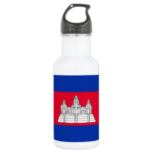 Botella De Agua Bandera patriótica de Camboya