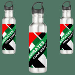 Botella De Agua Bandera Patriótica de los Emiratos Árabes Unidos p<br><div class="desc">Botella de agua con bandera de los Emiratos Árabes Unidos personalizada. Personalizar con tu nombre para una moda de aspecto jovial.</div>