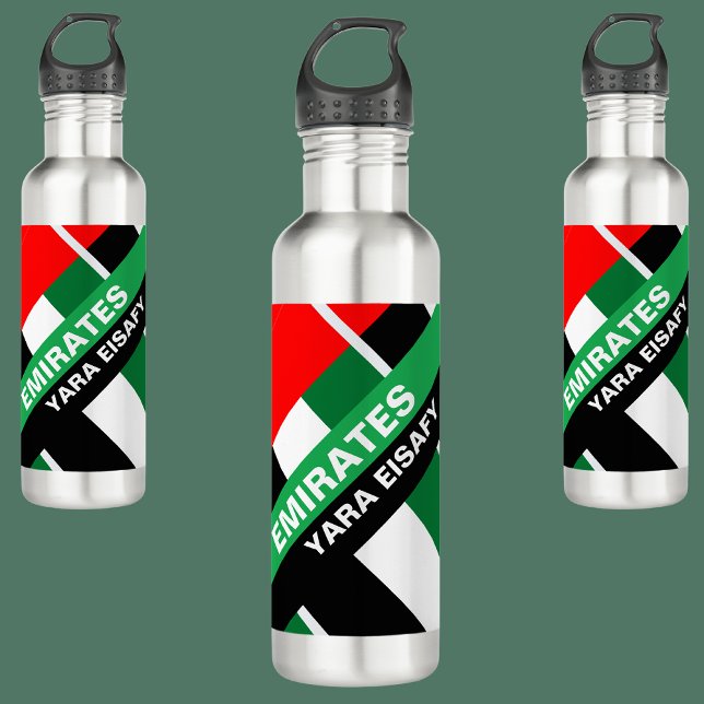 Botella De Agua Bandera Patriótica de los Emiratos Árabes Unidos p (Subido por el creador)