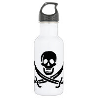 Bandera pirata calavera espadas cruzadas