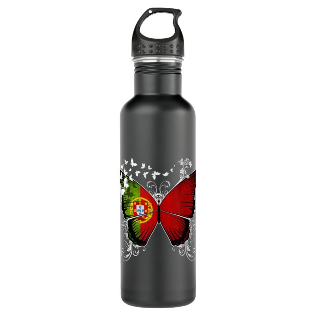 Botella De Agua Bandera portuguesa top (Anverso)