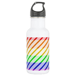 Botella De Agua Bandera rayada del orgullo gay
