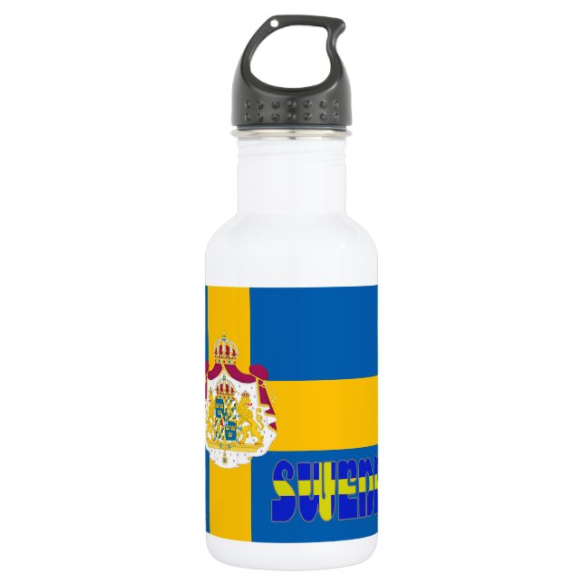 Botella De Agua Bandera sueca (Anverso)
