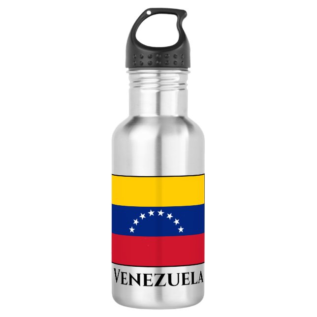 Botella De Agua Bandera venezolana (Anverso)