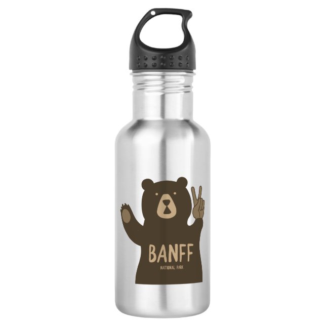 Botella De Agua Banff National Park Peace Bear (Anverso)