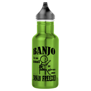 Botella De Agua Banjo, congelación cerebral