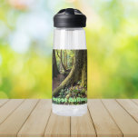 Botella De Agua Baño de bosques de bosques profundos<br><div class="desc">Manténganse acallados dondequiera que vayan con esta botella de agua clara y plástica que muestra la foto de una ruta de senderismo en un bosque profundo junto con las palabras "Baño forestal" en letras verdes. Seleccione su tamaño y color de la botella de agua. NOTA: El diseño no está optimizado...</div>