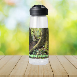 Botella De Agua Baño de bosques de bosques profundos