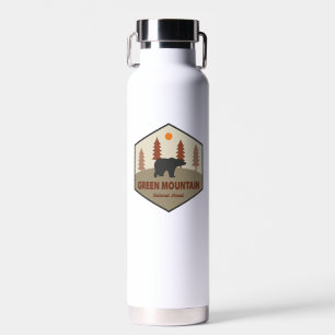 Botella De Agua Baño forestal nacional de la montaña verde
