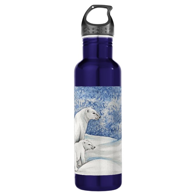 Botella De Agua Baños de nieve polar (Anverso)