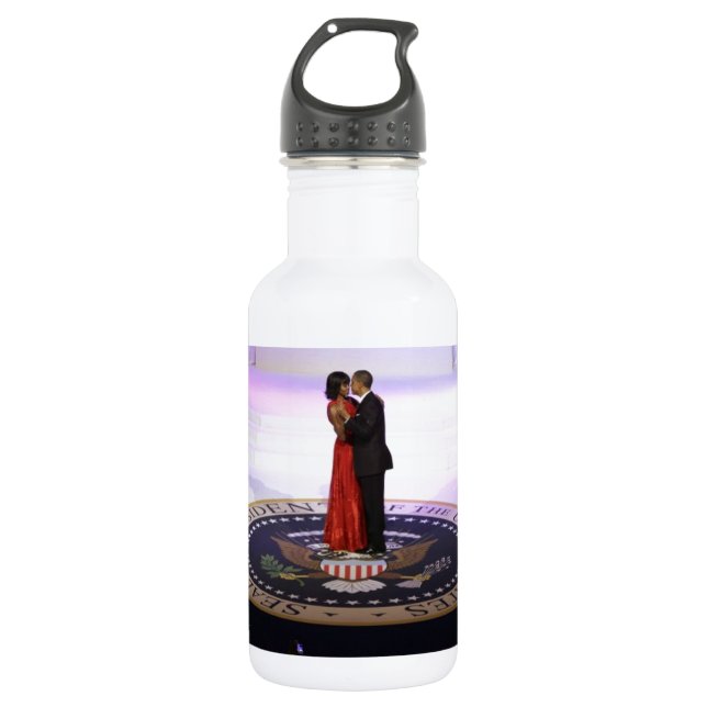 Botella De Agua Barack y Michelle Obama (Anverso)
