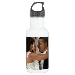 Botella De Agua Barack y Michelle Obama
