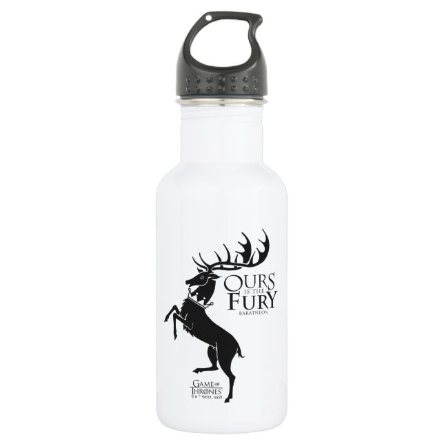 Botella De Agua Baratheon Sigil - Ours is the Fury (Anverso)