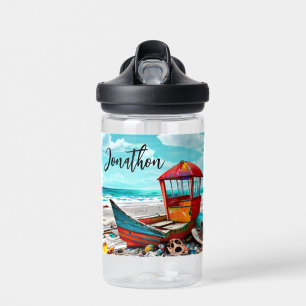 Botella De Agua Barca vieja abandonada personalizada