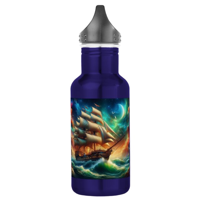 Botella De Agua Barco fantasma Lady Lovibond en una tormenta cósmi (Izquierda)