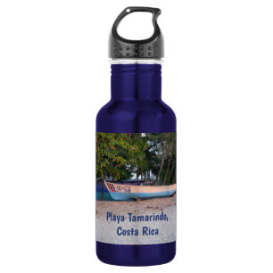 Botella De Agua Barco pesquero en la playa de Tamarindo, Costa Ric